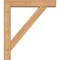 Ekena Millwork Traditional Block Smooth Bracket w/ Offset Brace, Western Red Cedar, 5 1/2"W x 28"D x 32"H BKT0604X28X32TRA05SWR - alternate 3